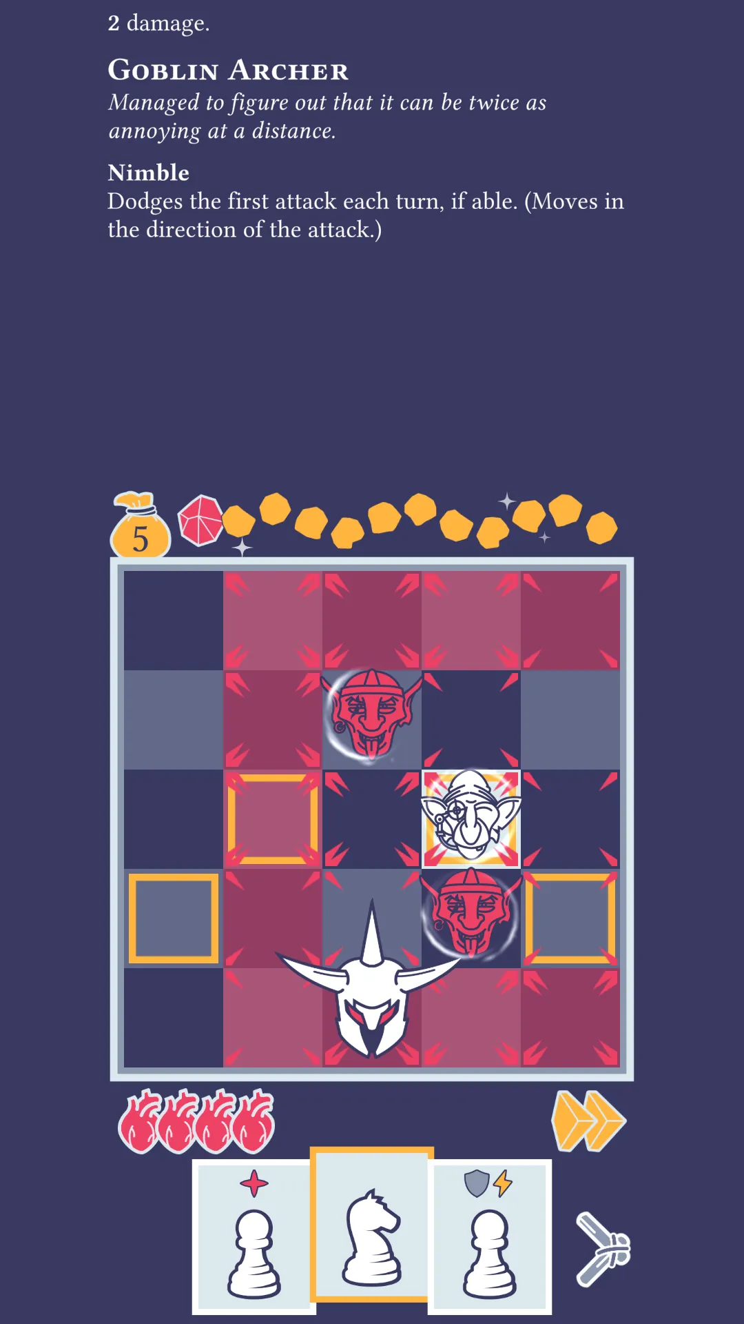 Pawnbarian: a Puzzle Roguelike | Indus Appstore | Screenshot