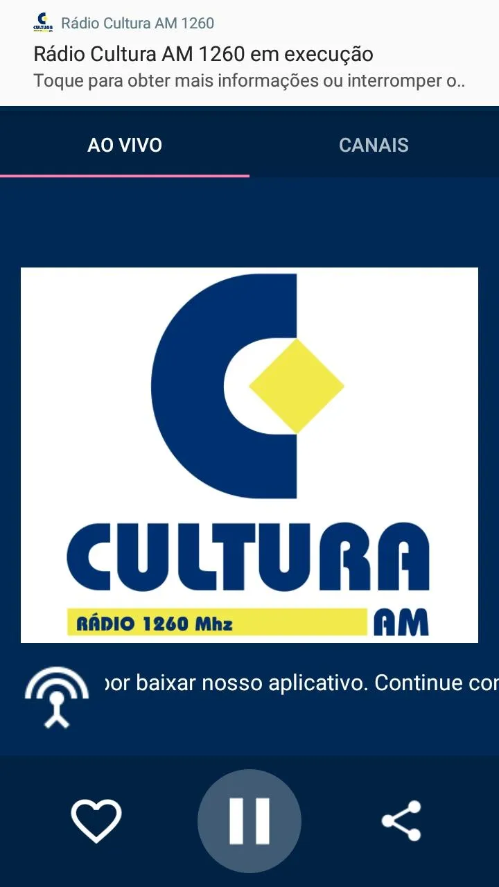 Rádio Cultura AM 1260 | Indus Appstore | Screenshot