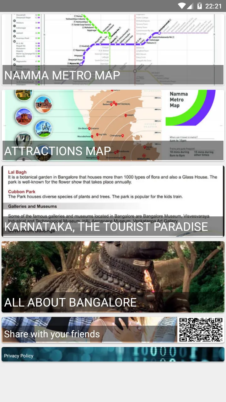 BANGALORE METRO TOURIST MAP | Indus Appstore | Screenshot