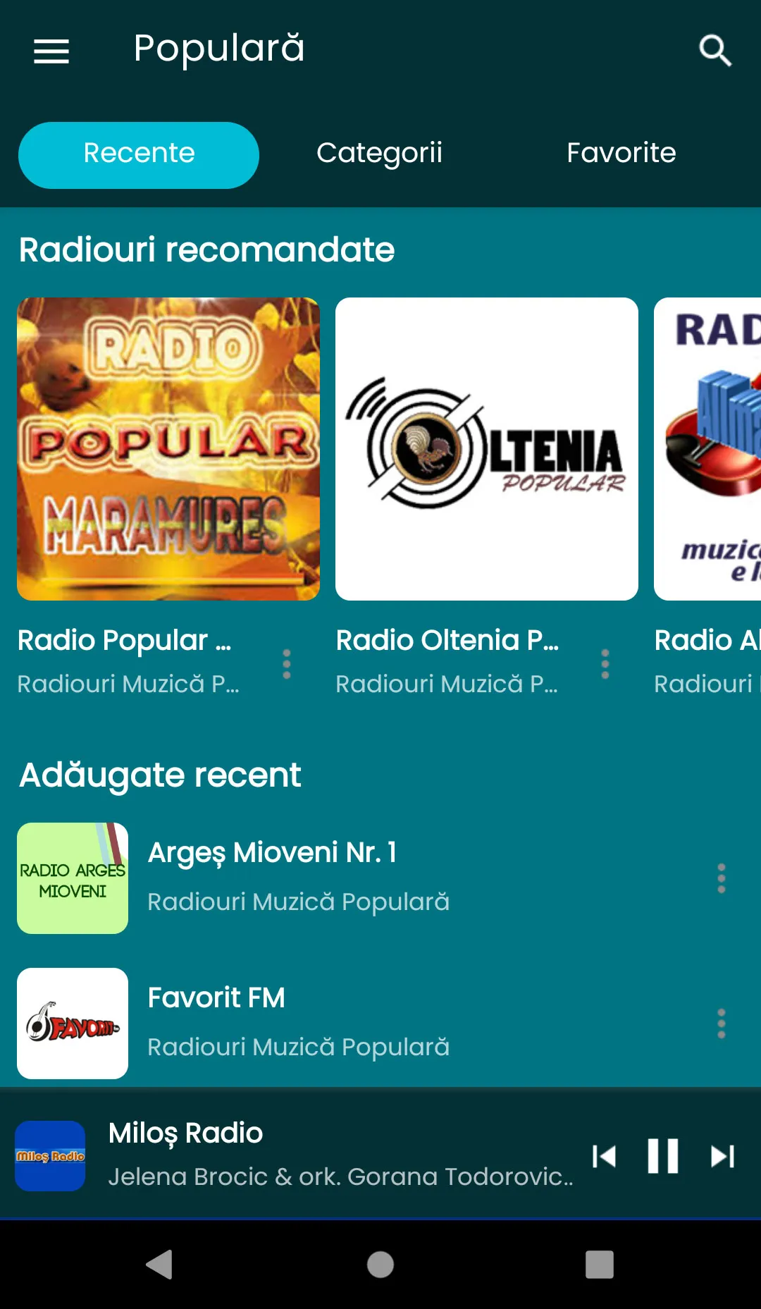 Radio muzică populară | Indus Appstore | Screenshot