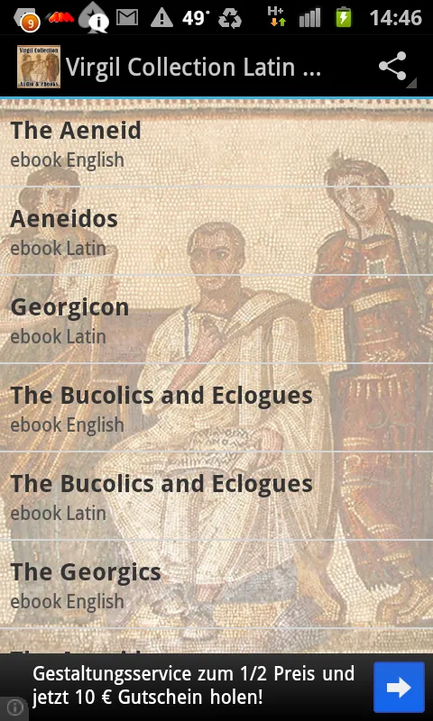 Virgil Collection Latin & Engl | Indus Appstore | Screenshot