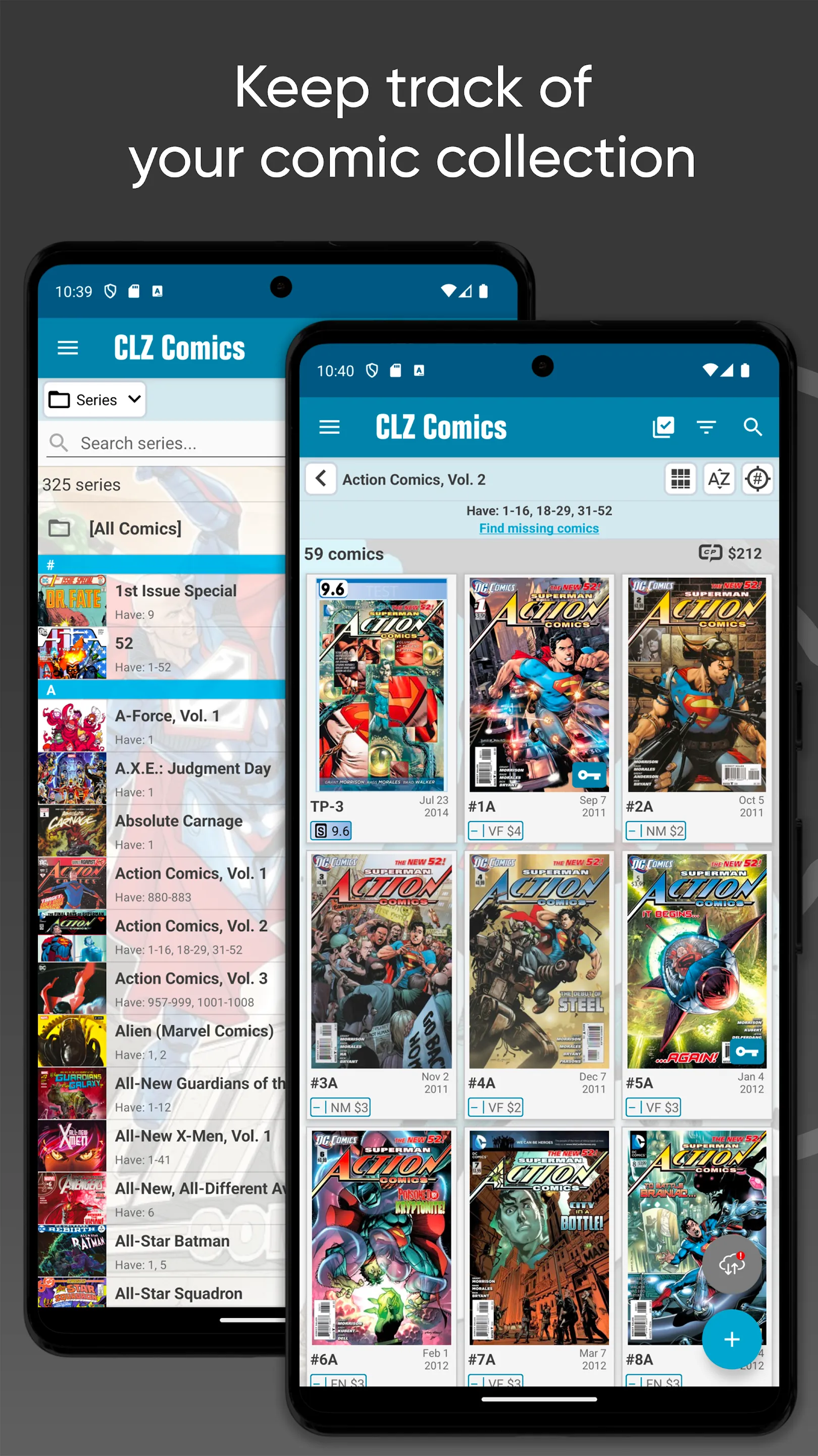 CLZ Comics comic book database | Indus Appstore | Screenshot