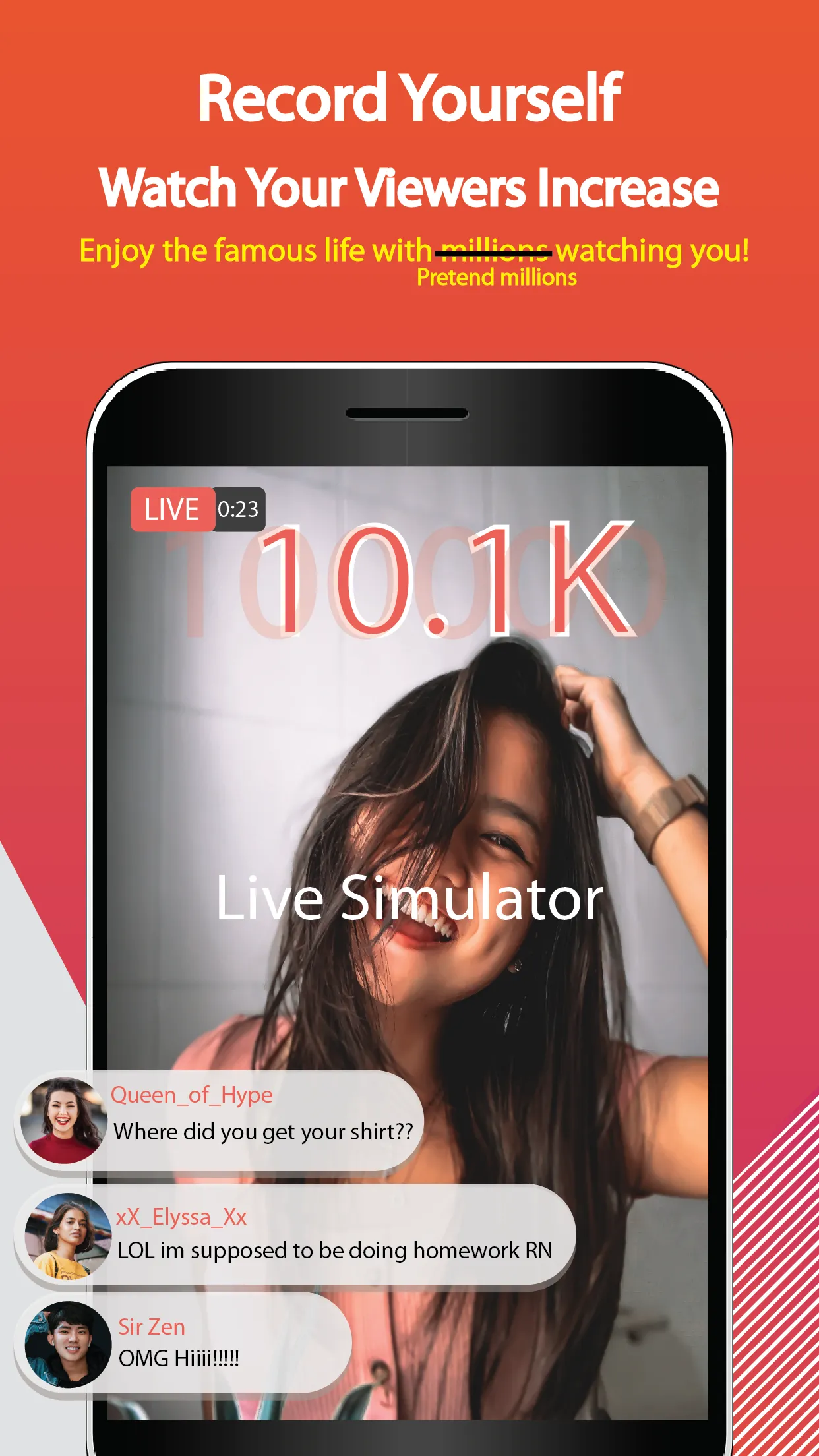 Livestream Simulator - Vlogger | Indus Appstore | Screenshot