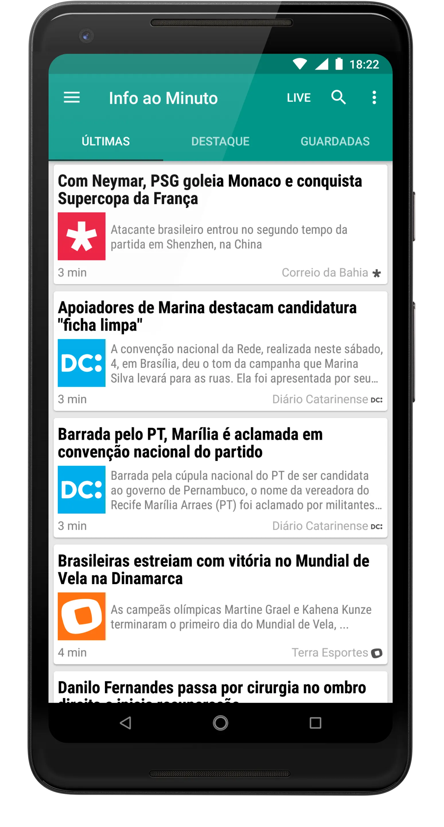 Informação ao Minuto | Indus Appstore | Screenshot