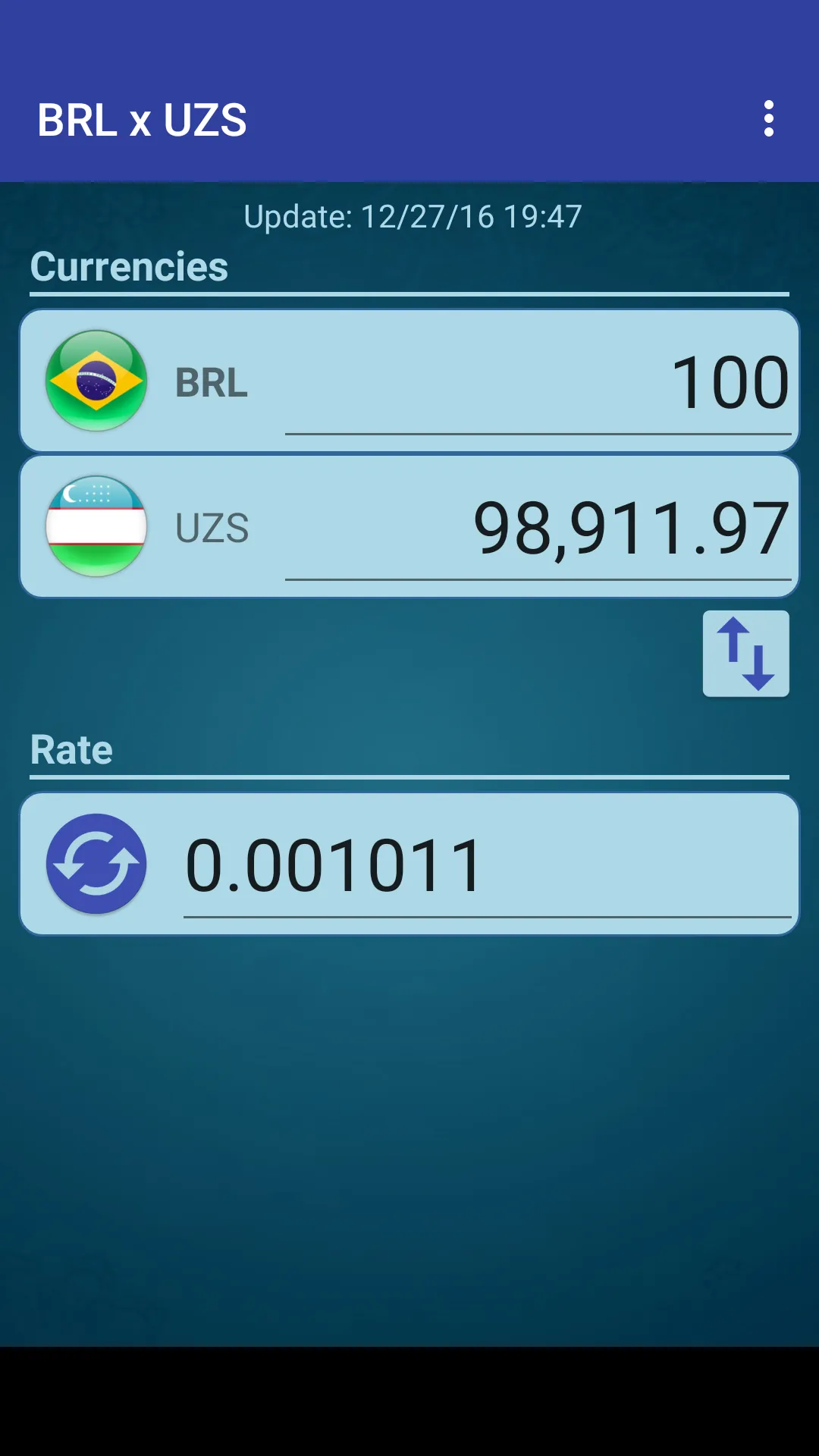 Brazil Real x Uzbekistani Sum | Indus Appstore | Screenshot