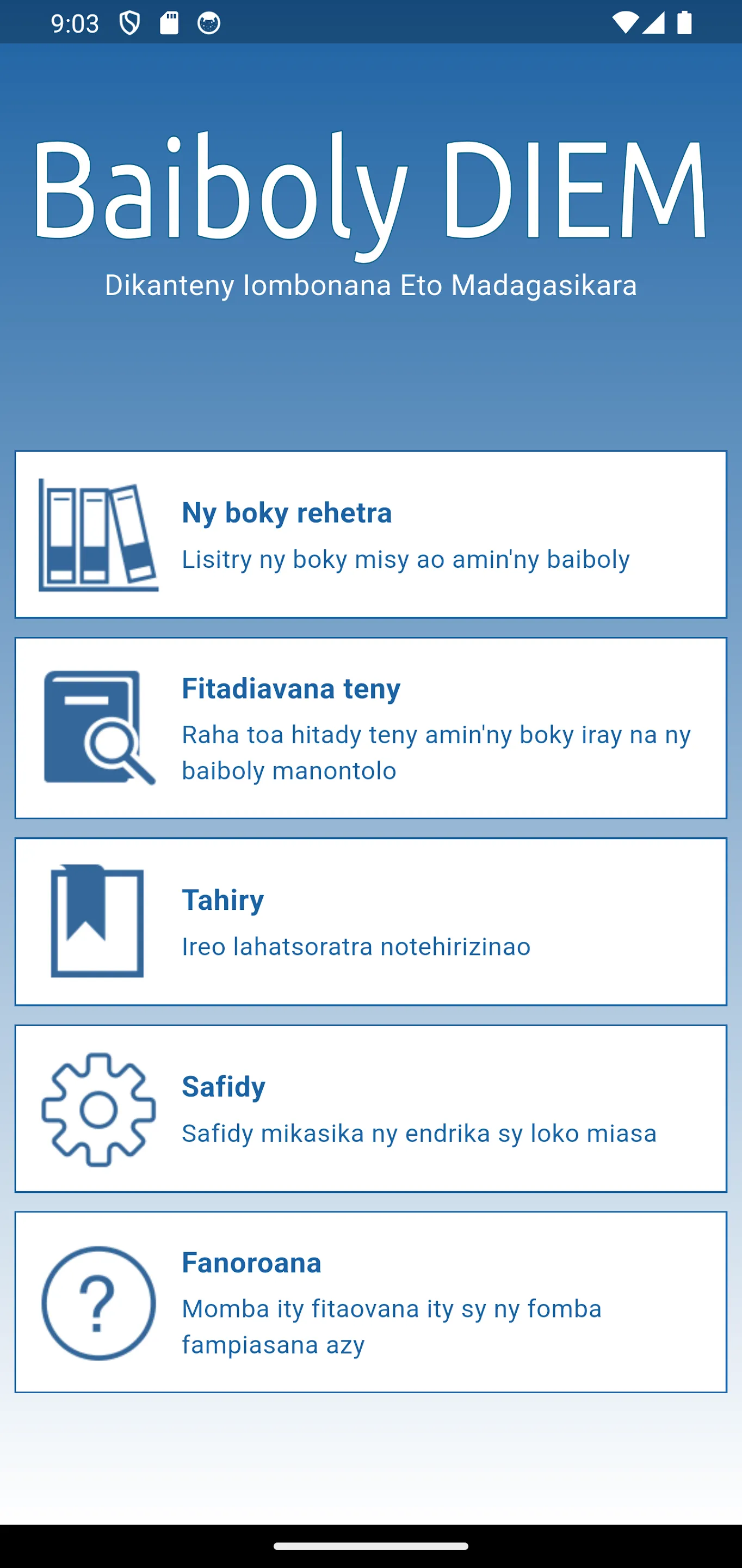 Baiboly Malagasy DIEM | Indus Appstore | Screenshot