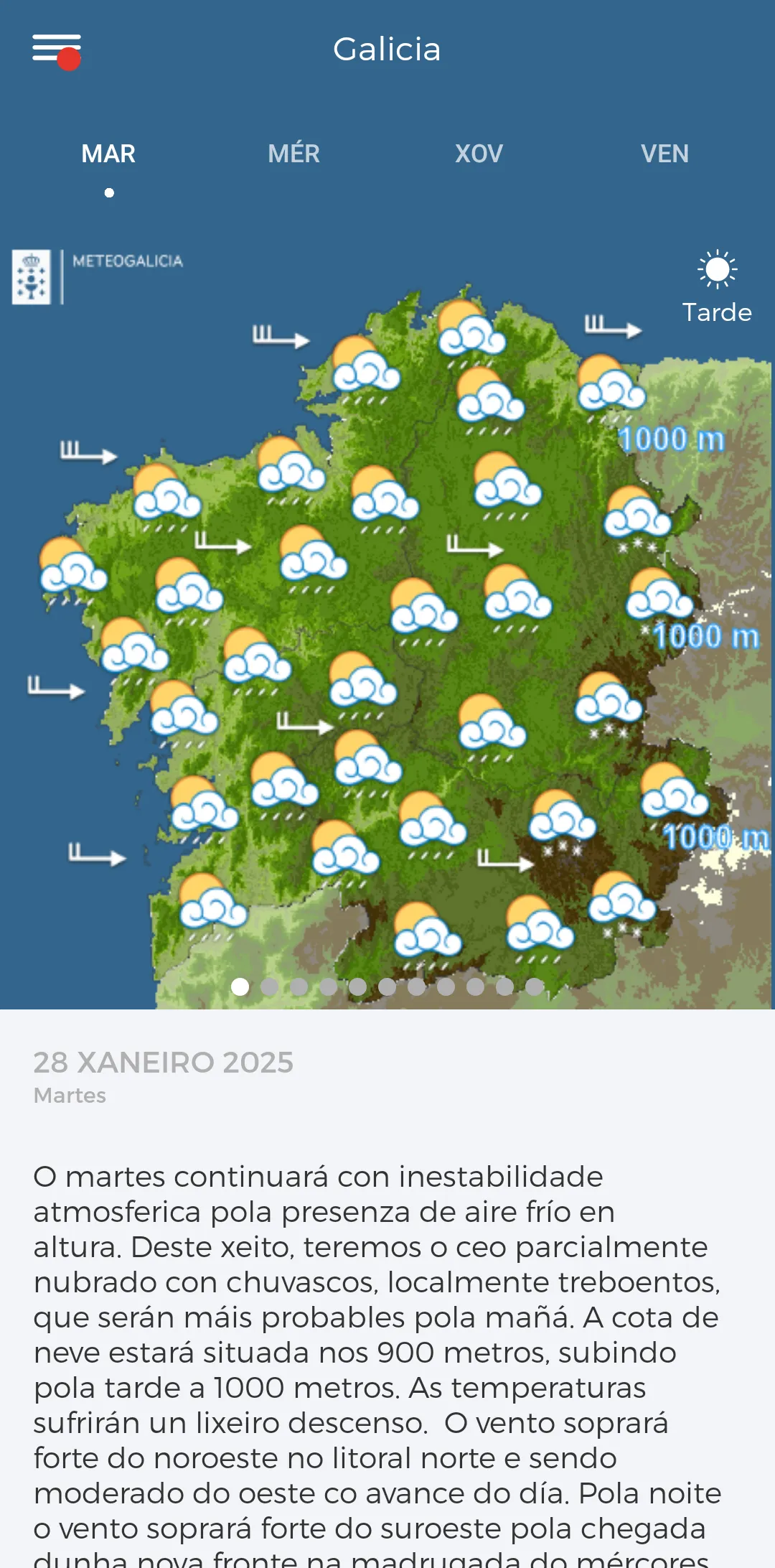 MeteoGalicia | Indus Appstore | Screenshot