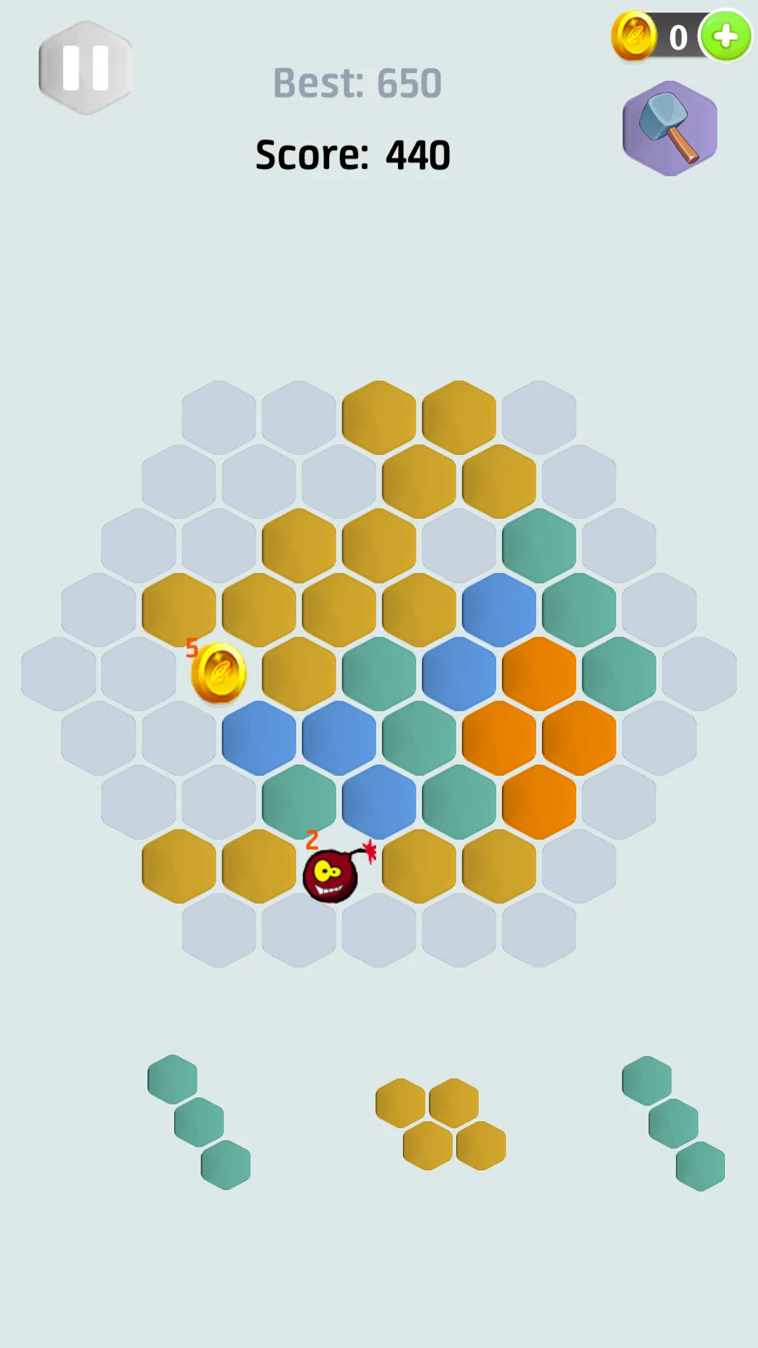 hexa block puzzle -three modes | Indus Appstore | Screenshot