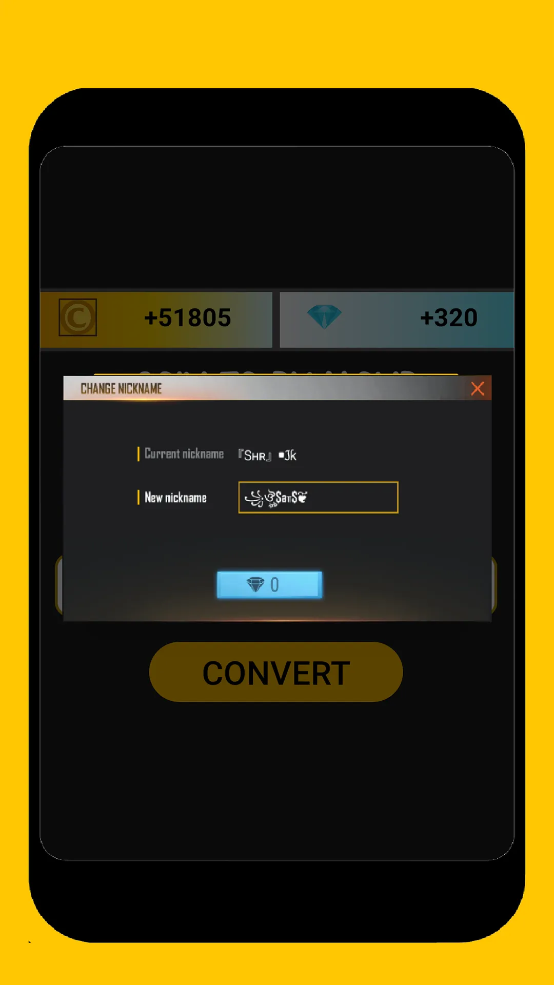 Nickname & diamond fire | Indus Appstore | Screenshot