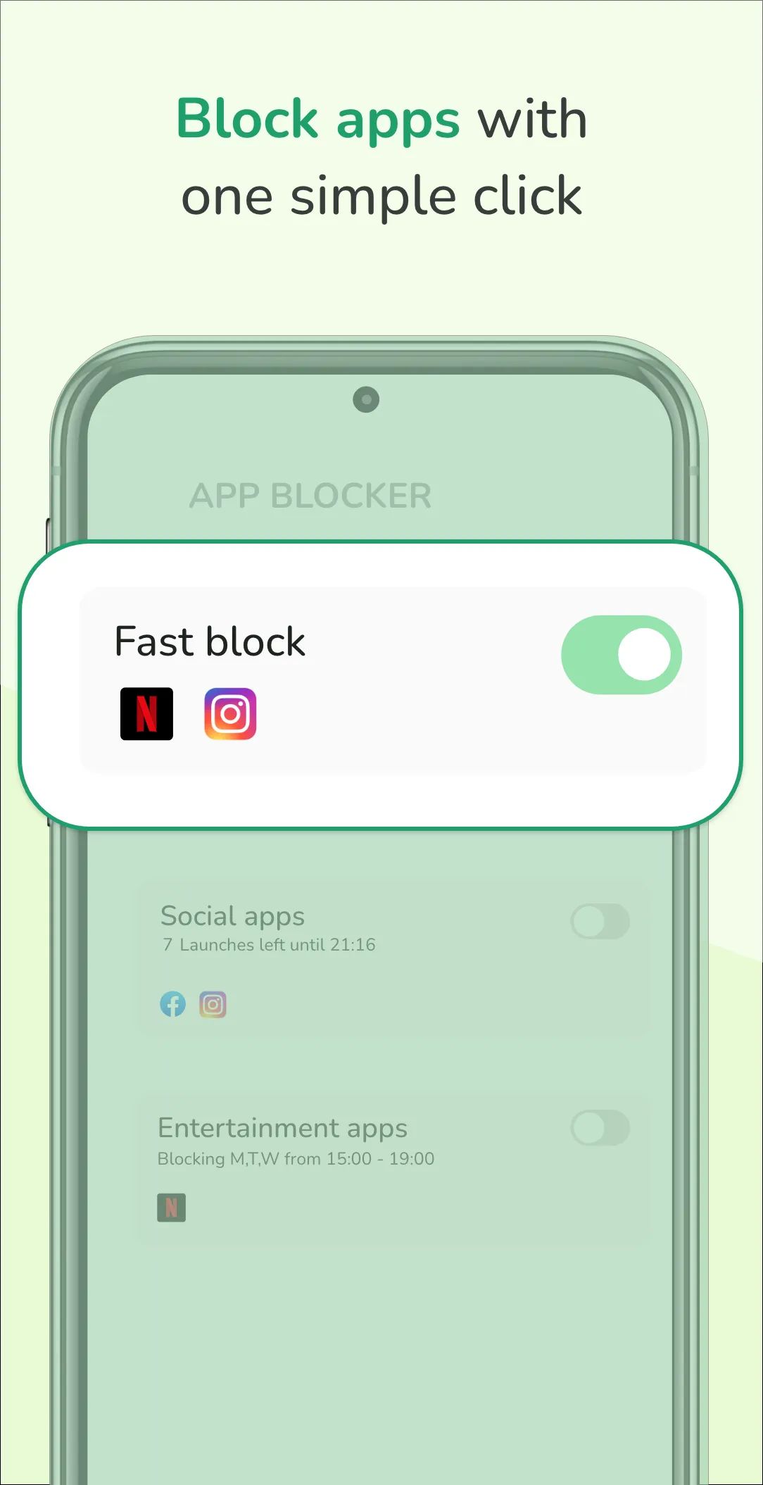 App block & Site block: Focus | Indus Appstore | Screenshot