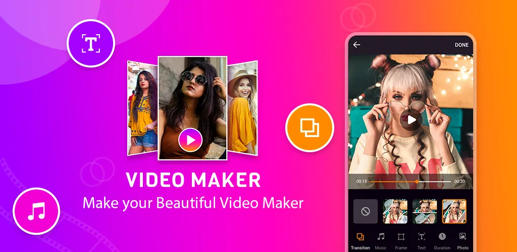 Photo video maker with music | Indus Appstore | Screenshot