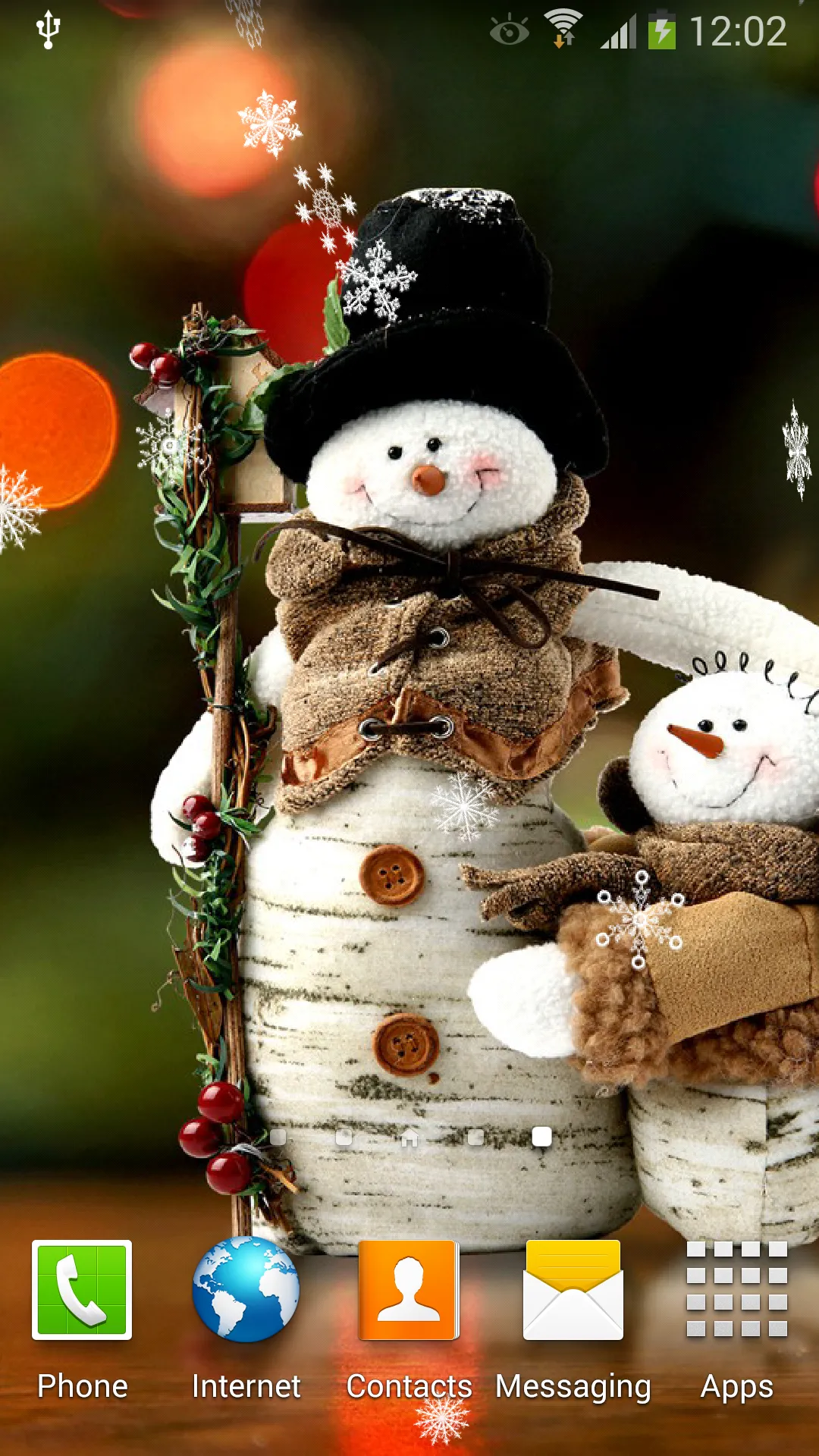 Snowman Live Wallpaper | Indus Appstore | Screenshot