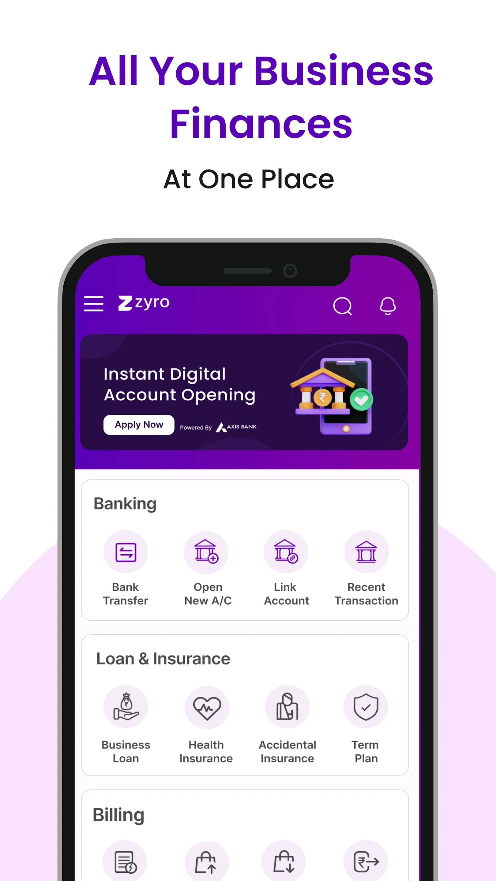 ZYRO: Business Banking | Indus Appstore | Screenshot