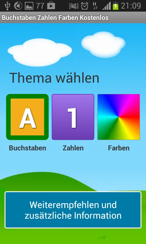 Buchstaben Zahlen Farben | Indus Appstore | Screenshot