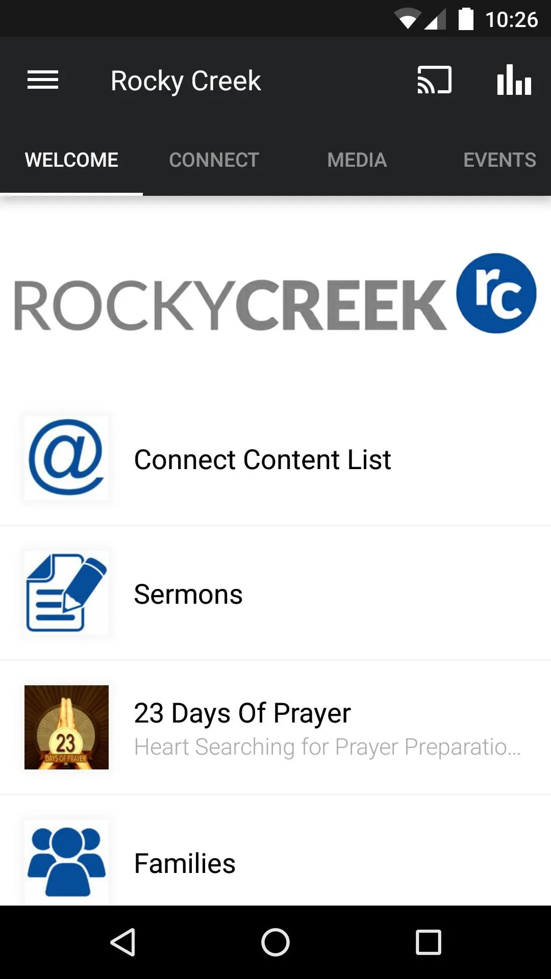 Rocky Creek Church | Indus Appstore | Screenshot