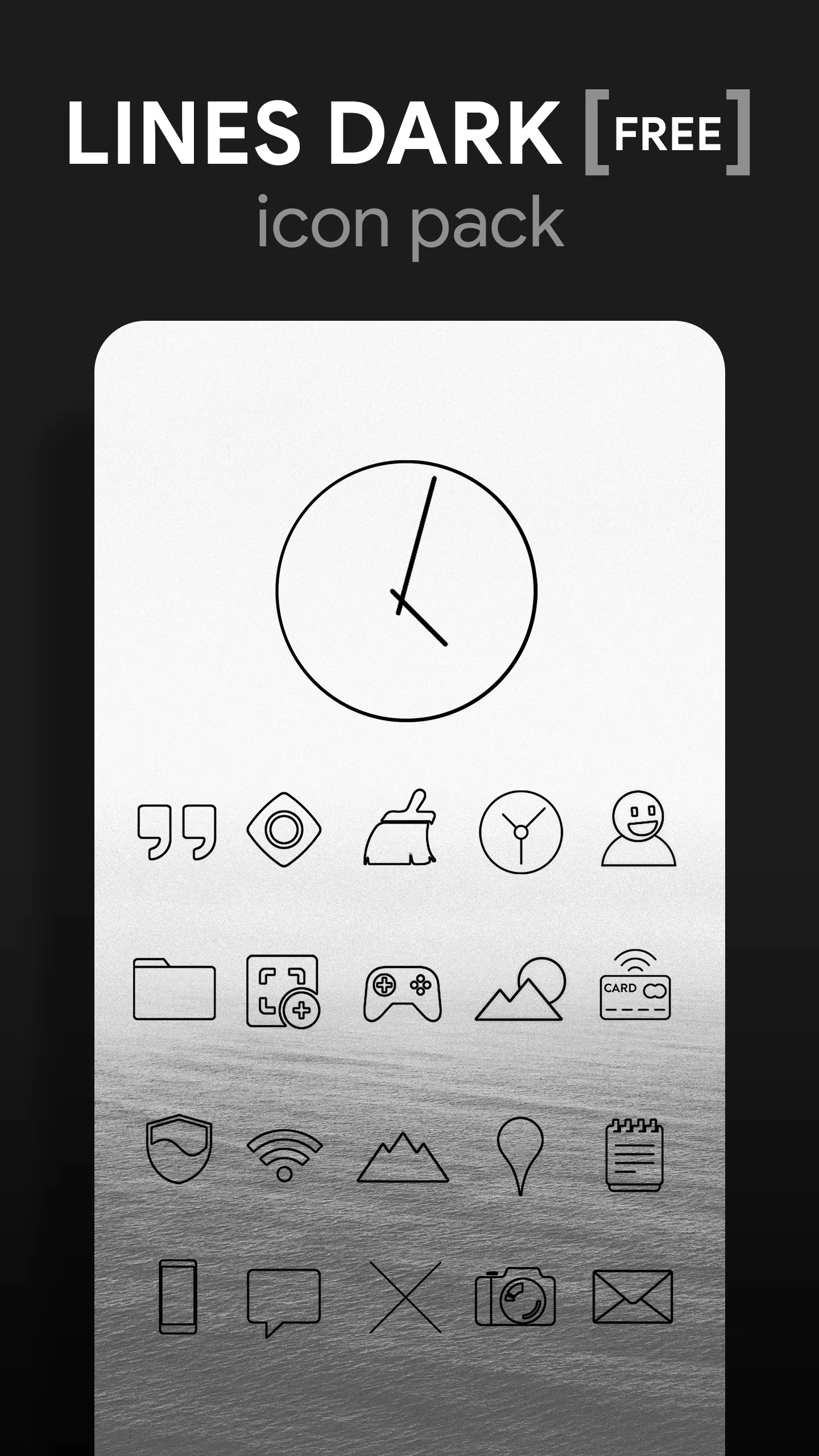 Lines Dark - Icon Pack | Indus Appstore | Screenshot