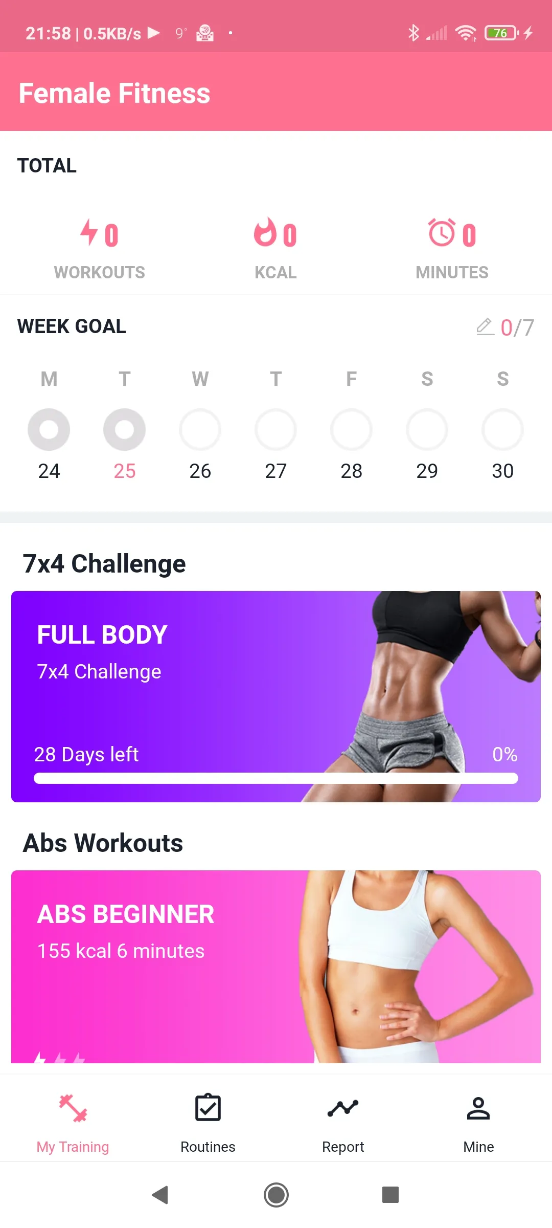 Female Fitness Belly Legs Butt | Indus Appstore | Screenshot