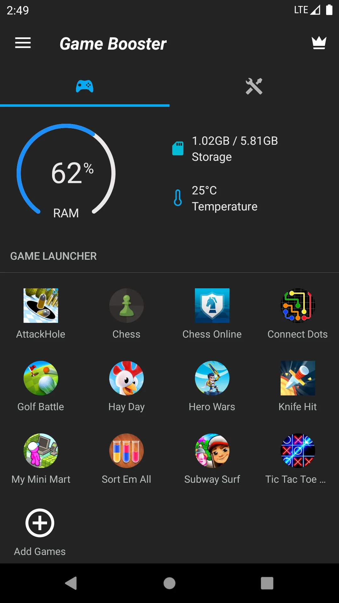 Game Booster: Manage, Launcher | Indus Appstore | Screenshot