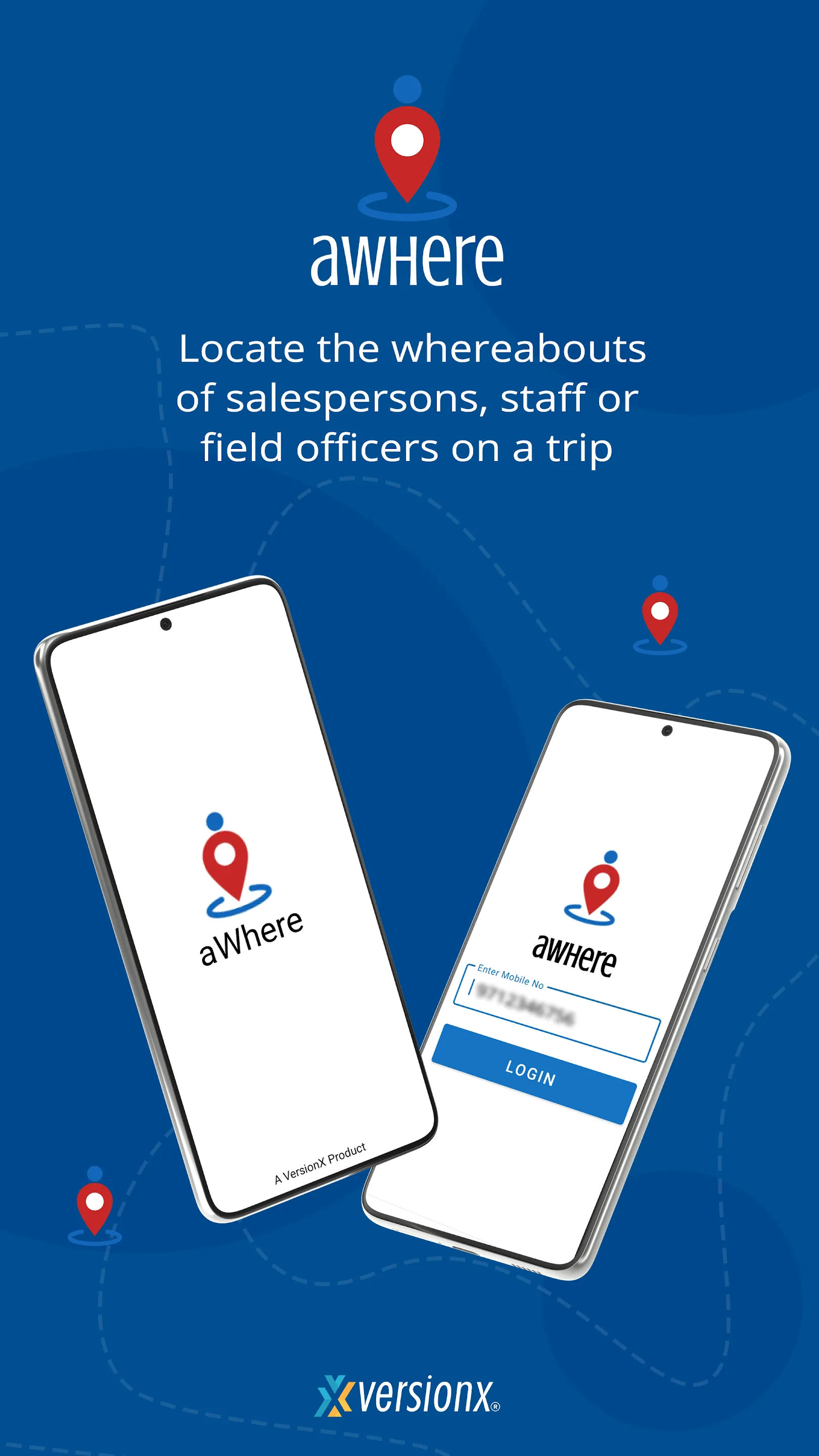 aWhere - GPS Track Sales Team | Indus Appstore | Screenshot