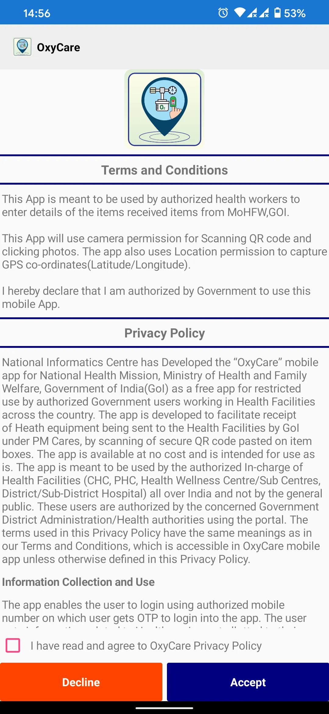 OxyCare | Indus Appstore | Screenshot