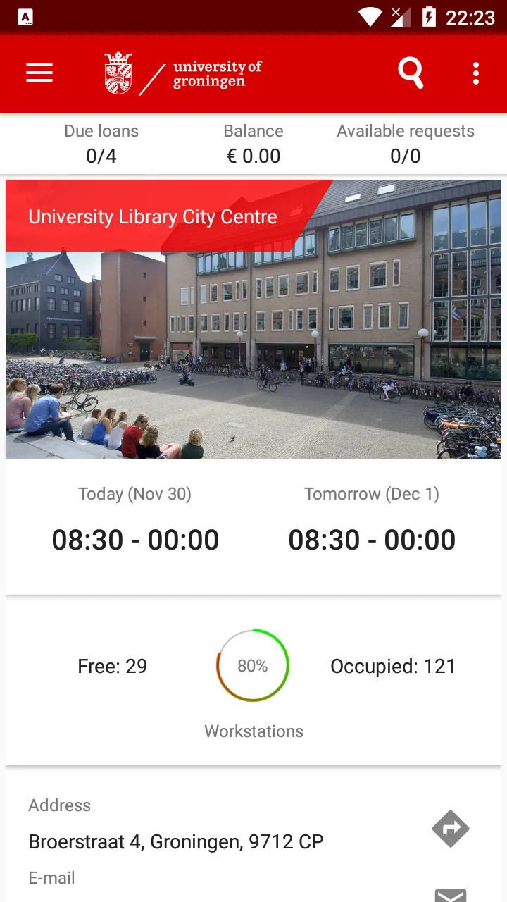 Library Groningen University | Indus Appstore | Screenshot