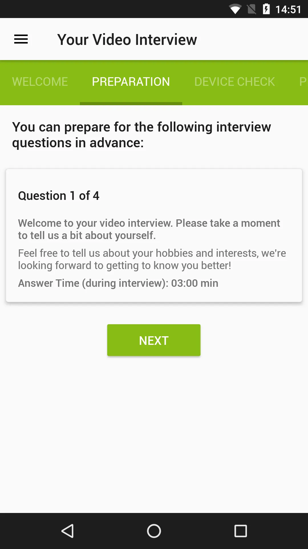 interview suite | Indus Appstore | Screenshot