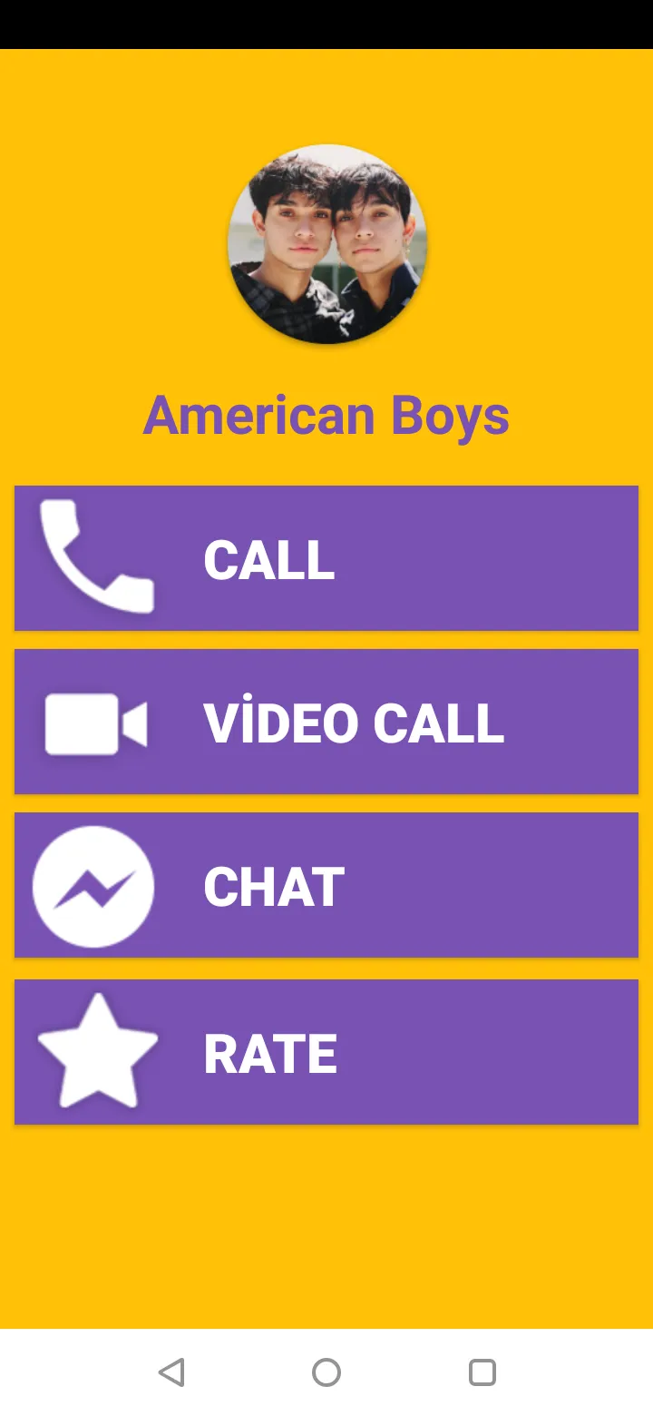 American Boys Fake Video Call  | Indus Appstore | Screenshot