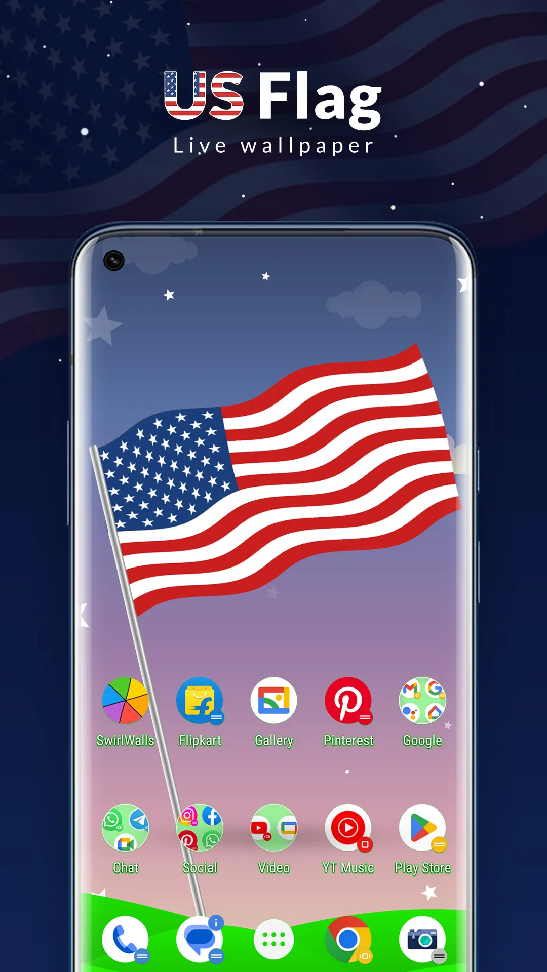 USA America Flag - US Flag LWP | Indus Appstore | Screenshot