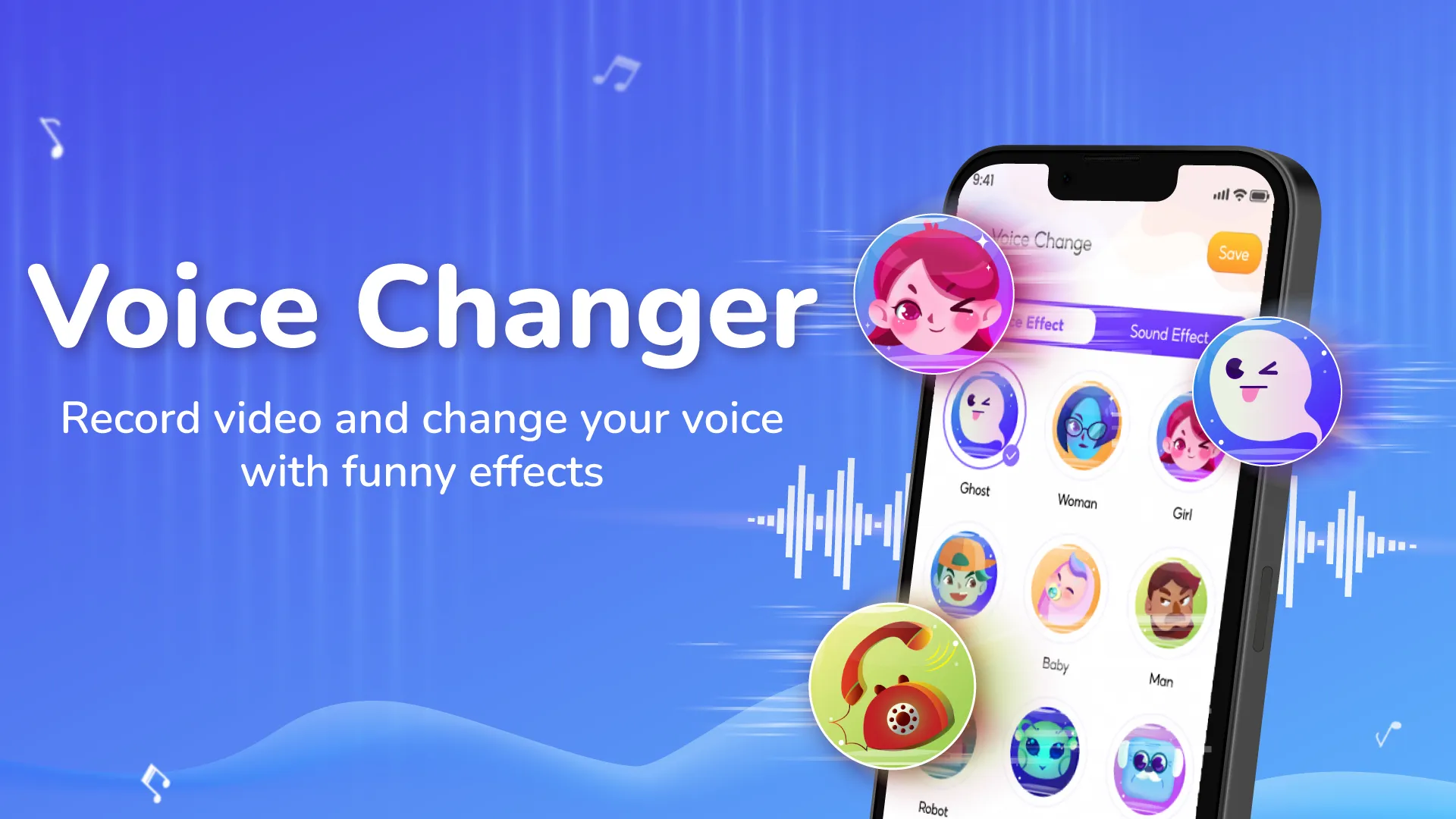 Voice Changer, Voice Effects | Indus Appstore | Screenshot