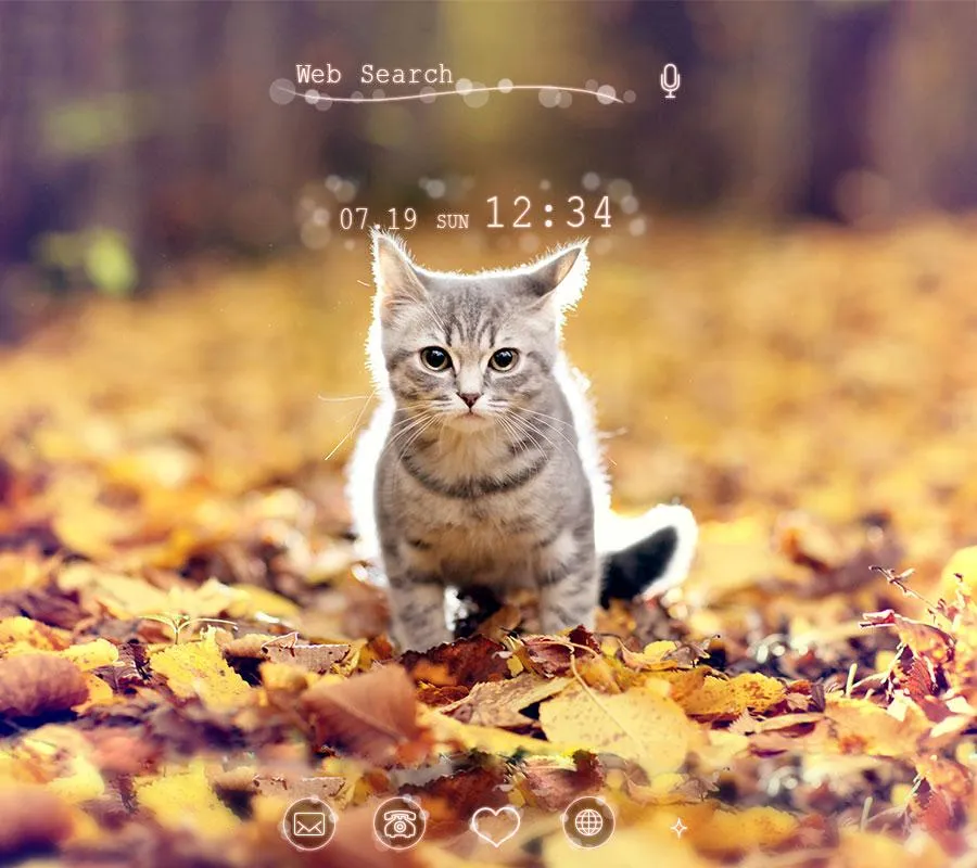 Kitten Autumn Theme +HOME | Indus Appstore | Screenshot