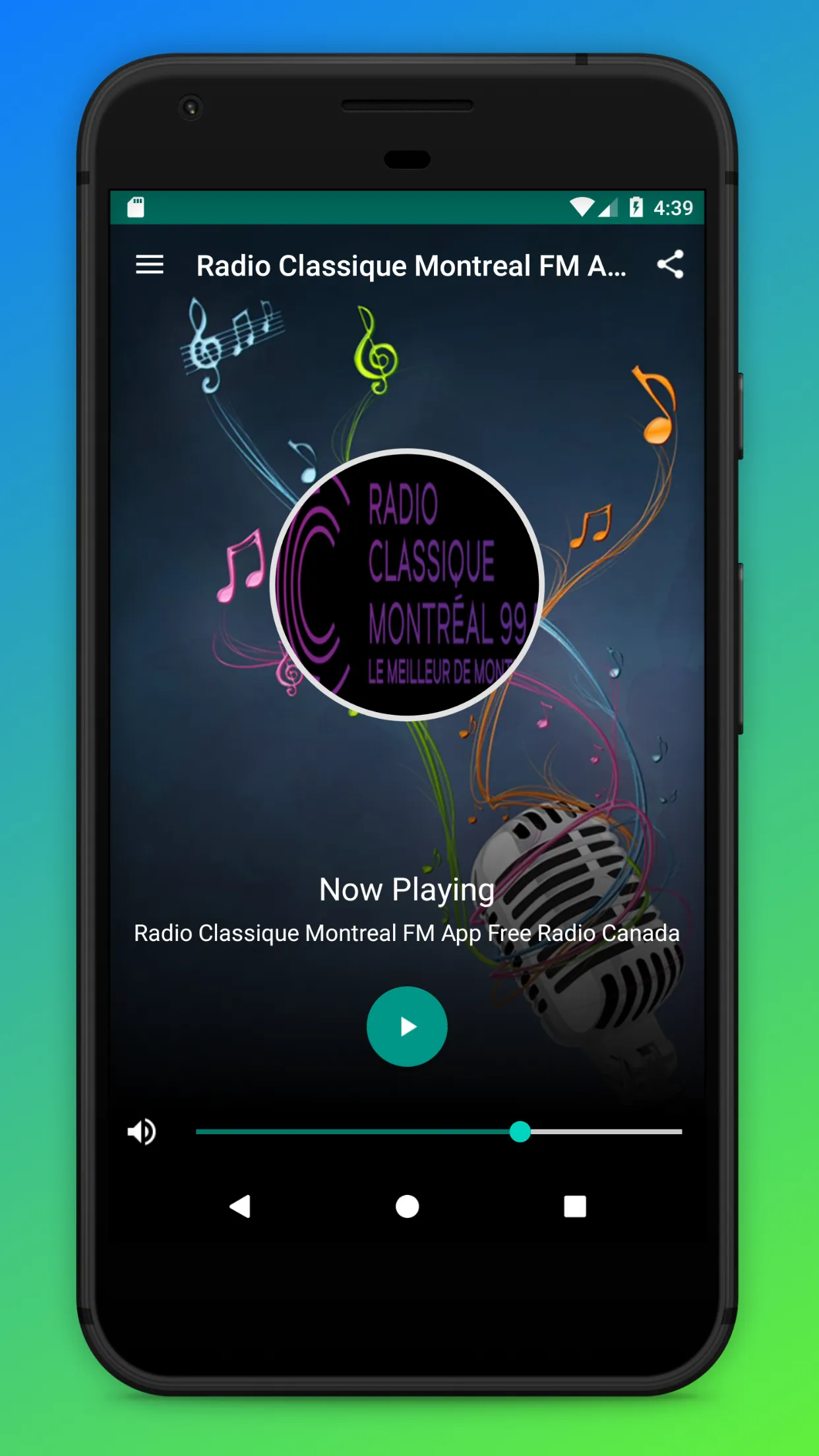 Classique Montreal Radio App | Indus Appstore | Screenshot