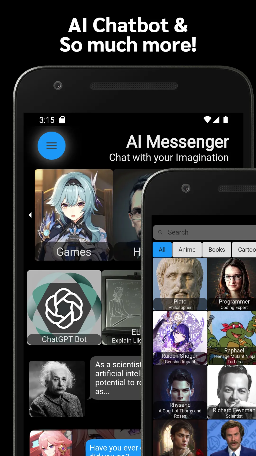 AI Messenger (Character AIs) | Indus Appstore | Screenshot