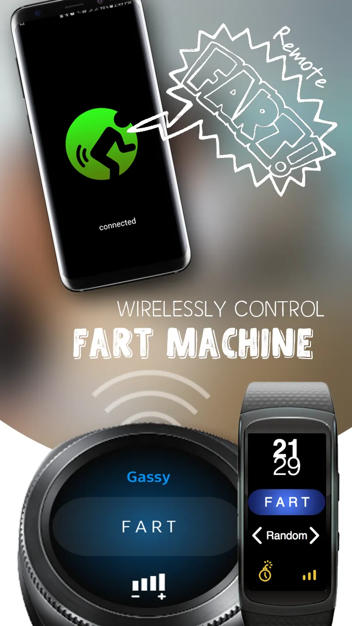 Remote Fart : Gear S3, Galaxy  | Indus Appstore | Screenshot