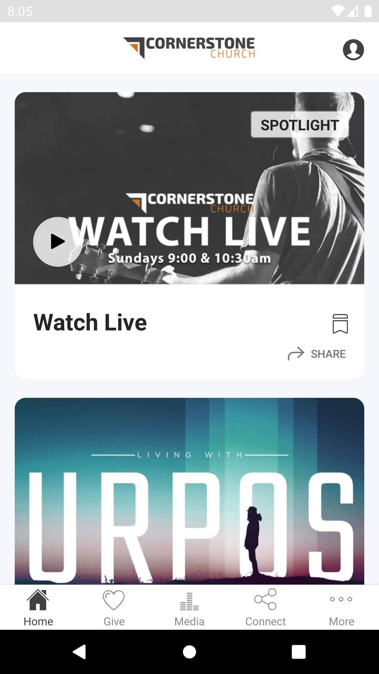 Cornerstone Church SC | Indus Appstore | Screenshot