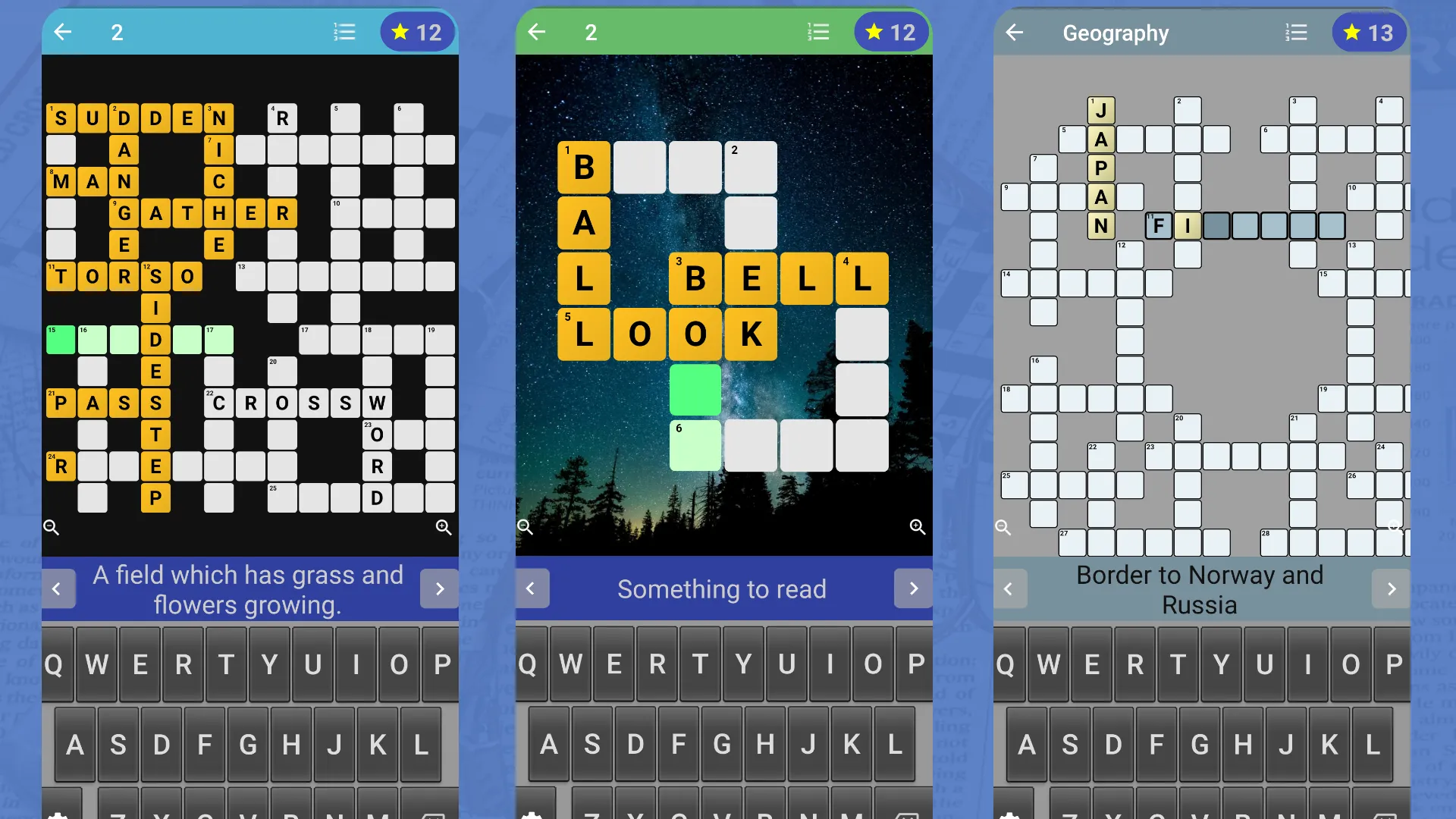 English Crossword puzzle | Indus Appstore | Screenshot