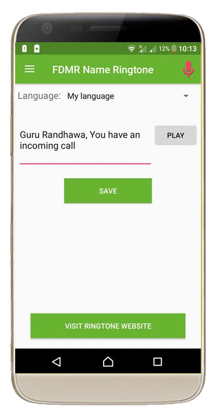 FDMR - Name Ringtones Maker Ap | Indus Appstore | Screenshot