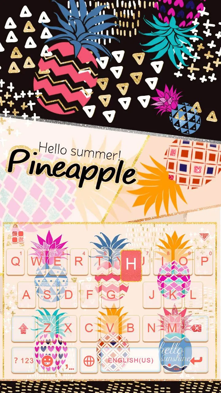 Pineapple Keyboard Theme | Indus Appstore | Screenshot