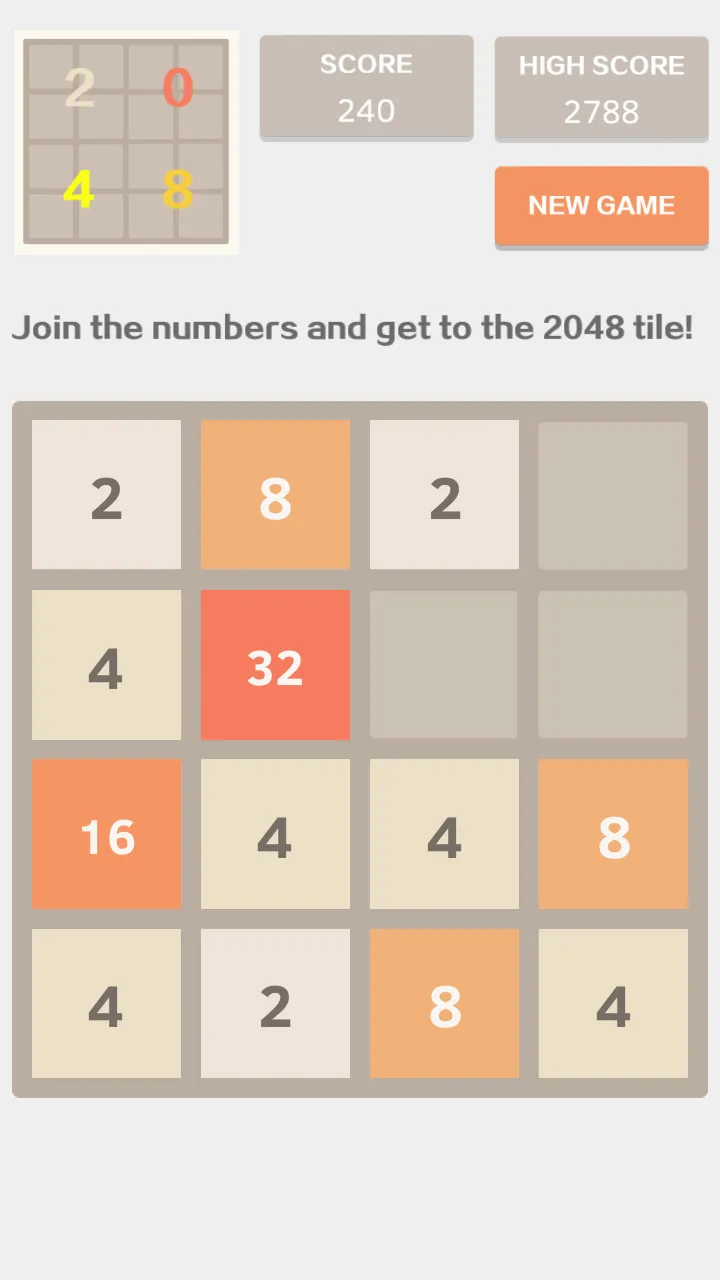 2048 Classic Game | Indus Appstore | Screenshot