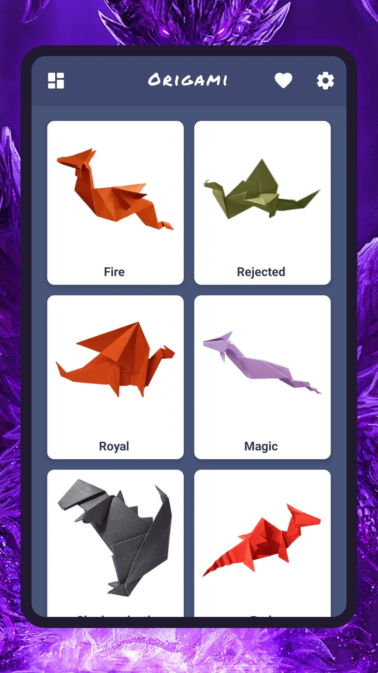 Origami paper dragons | Indus Appstore | Screenshot