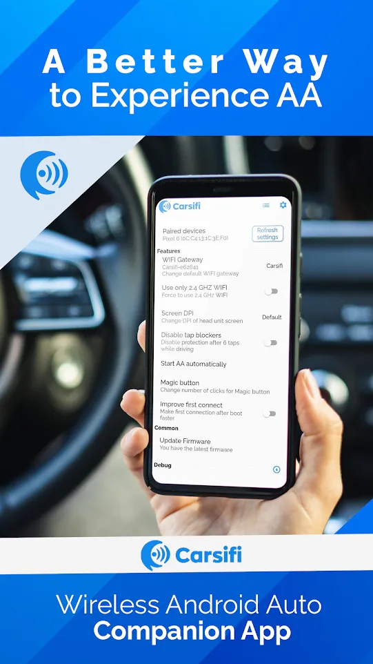 Carsifi Wireless Android Auto | Indus Appstore | Screenshot