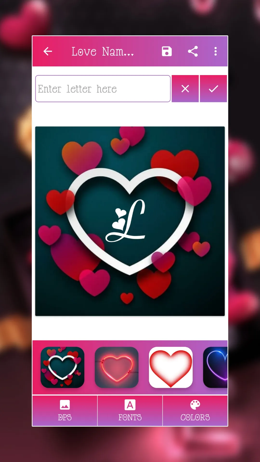 Love Name Art Maker : Stylish | Indus Appstore | Screenshot