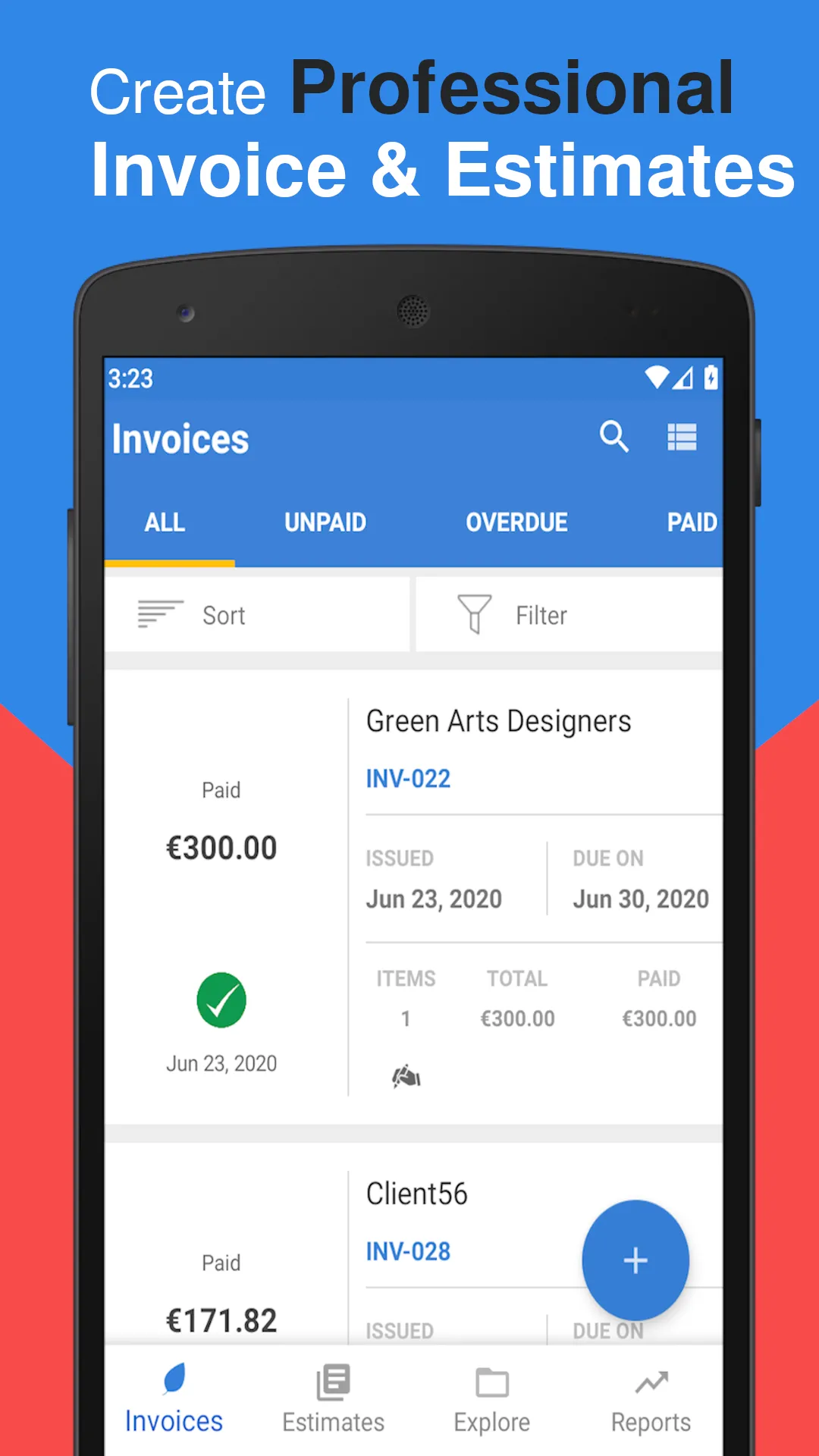 InvoiceTemple: Invoice billing | Indus Appstore | Screenshot