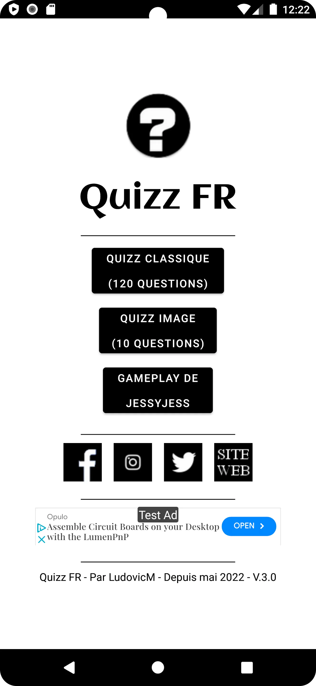 Quizz FR | Indus Appstore | Screenshot