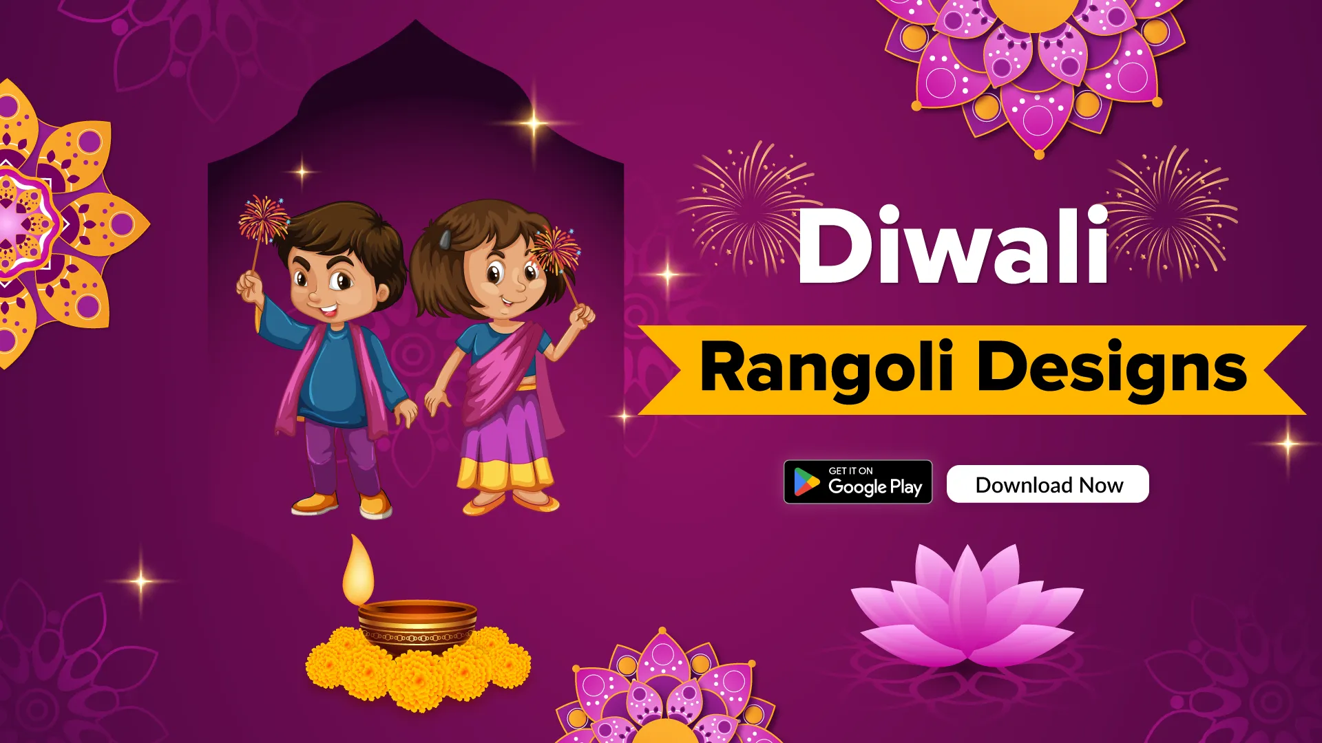 Diwali Rangoli Designs | Indus Appstore | Screenshot