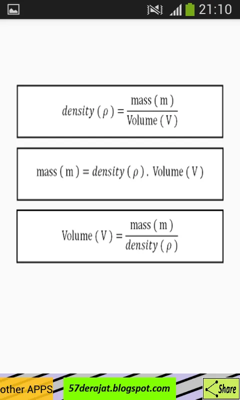 Density Calculator | Indus Appstore | Screenshot