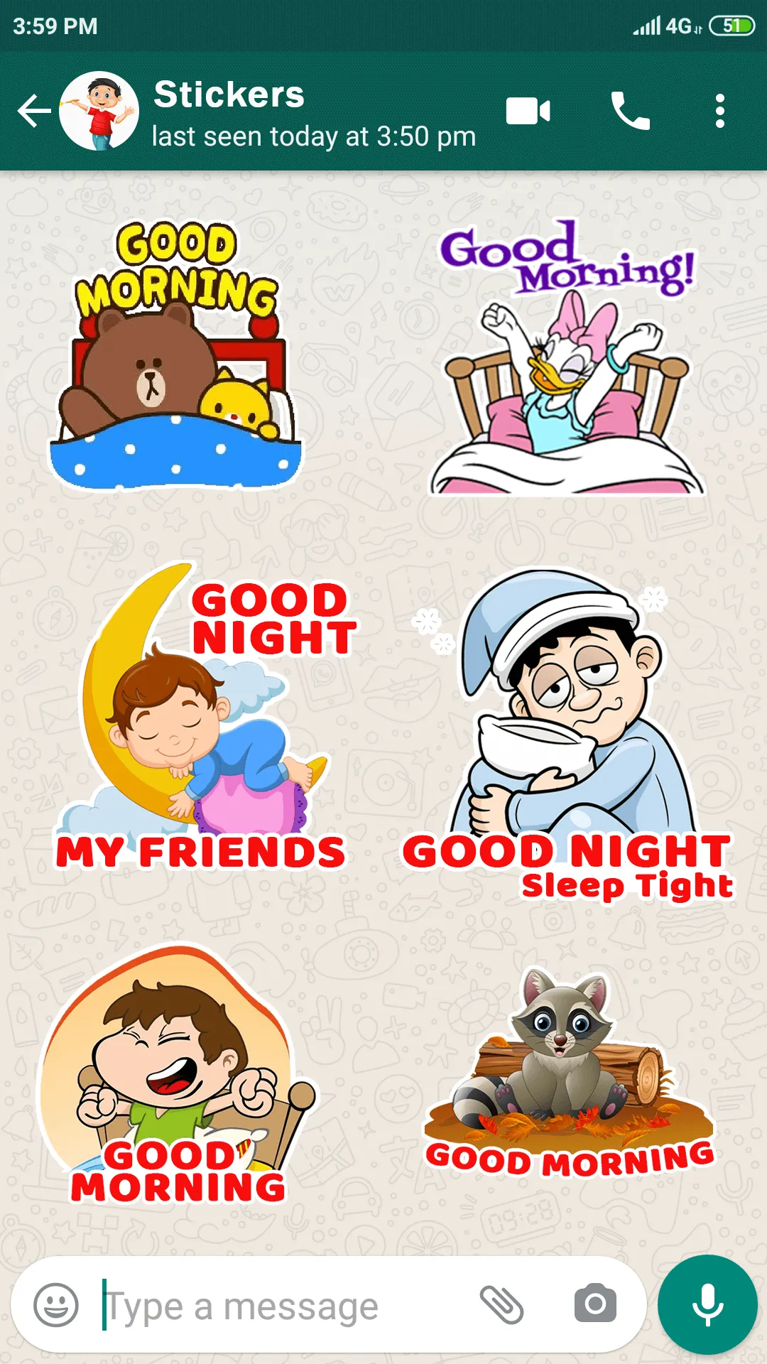 Good Night  WA Stickers | Indus Appstore | Screenshot