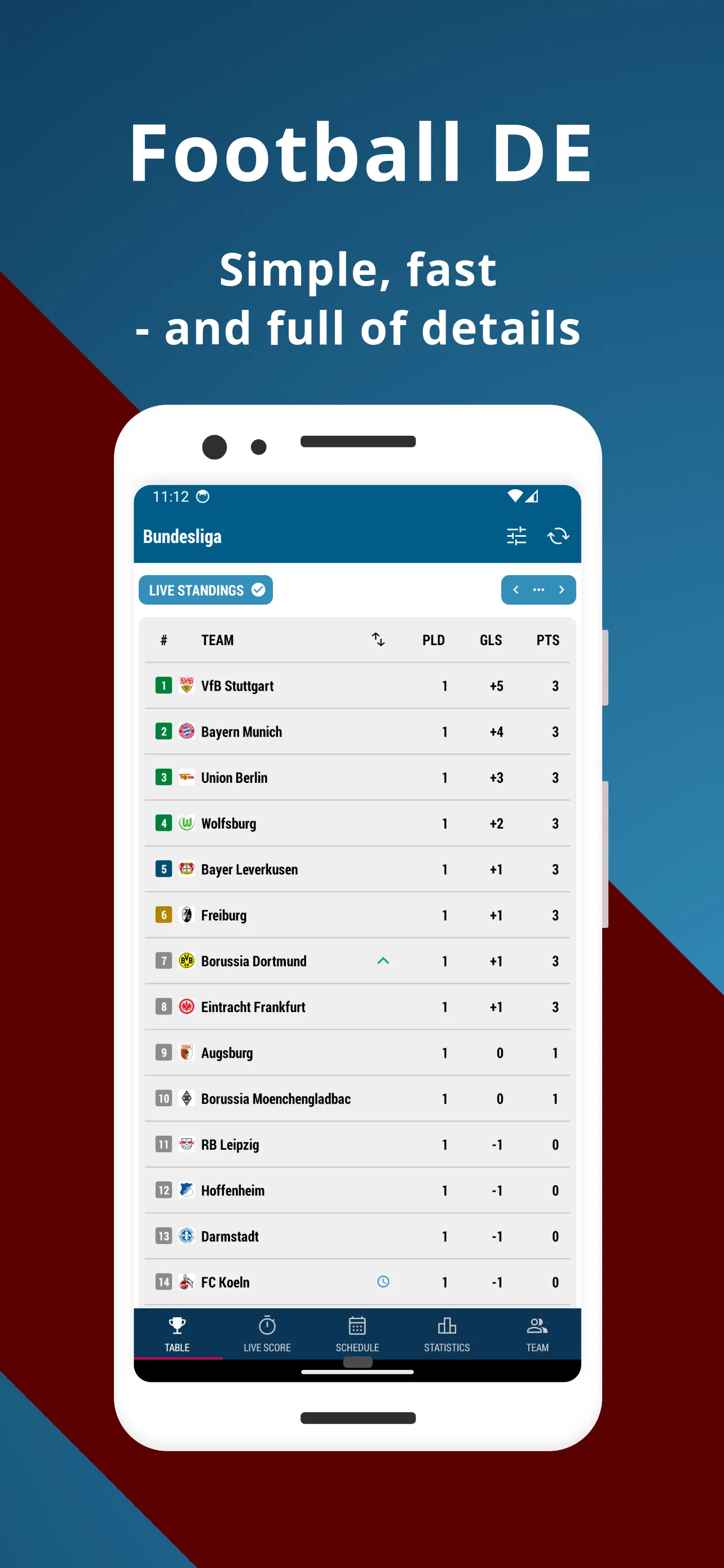 Football DE 1 | Indus Appstore | Screenshot