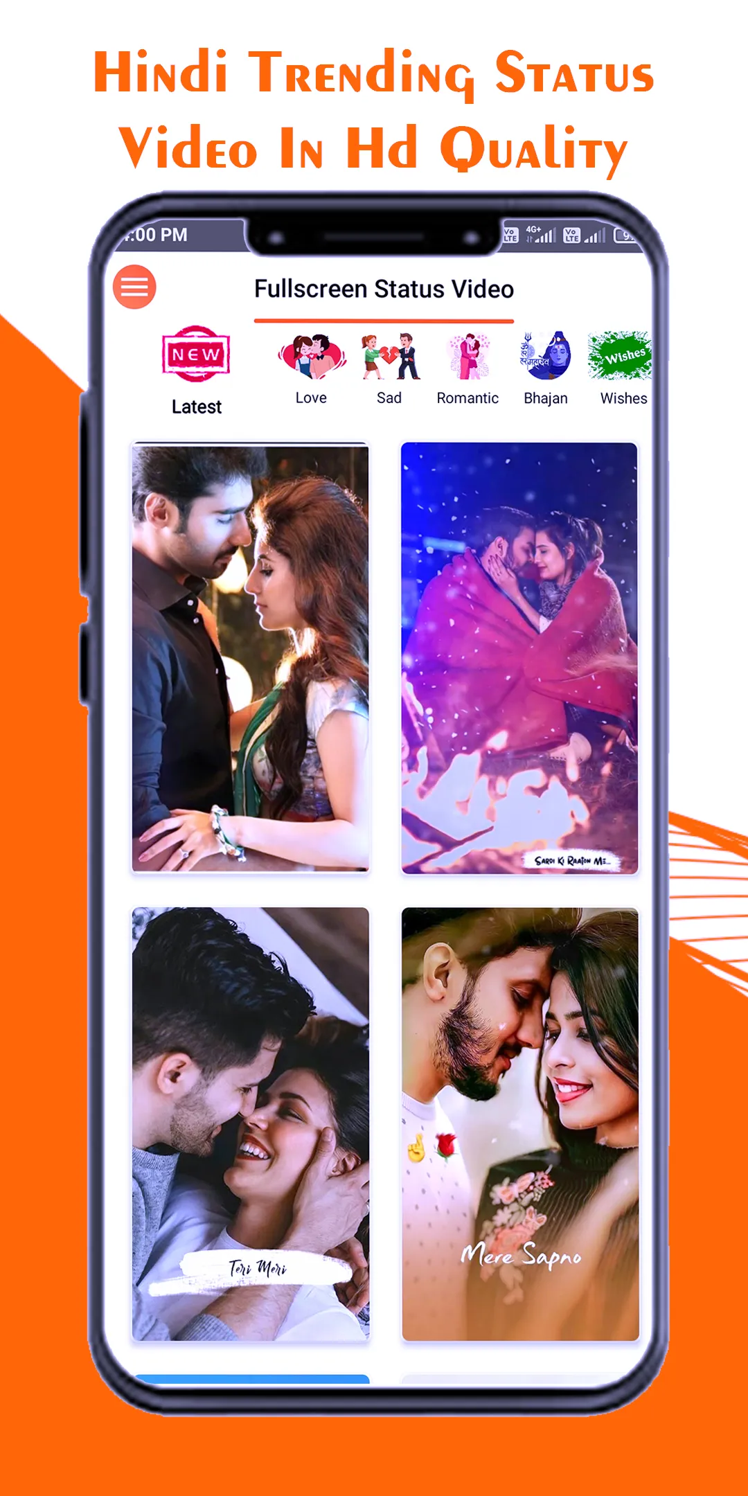 Love Status Video - FullScreen | Indus Appstore | Screenshot