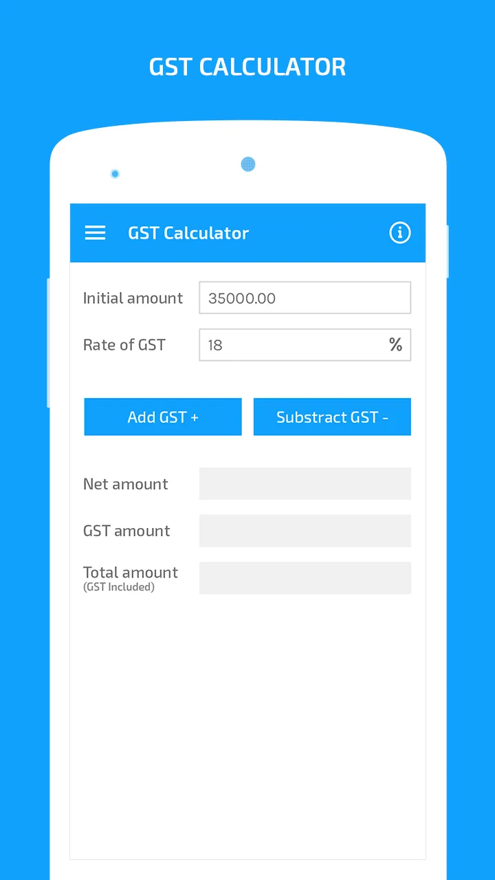 GST Calculator- Tax included & | Indus Appstore | Screenshot