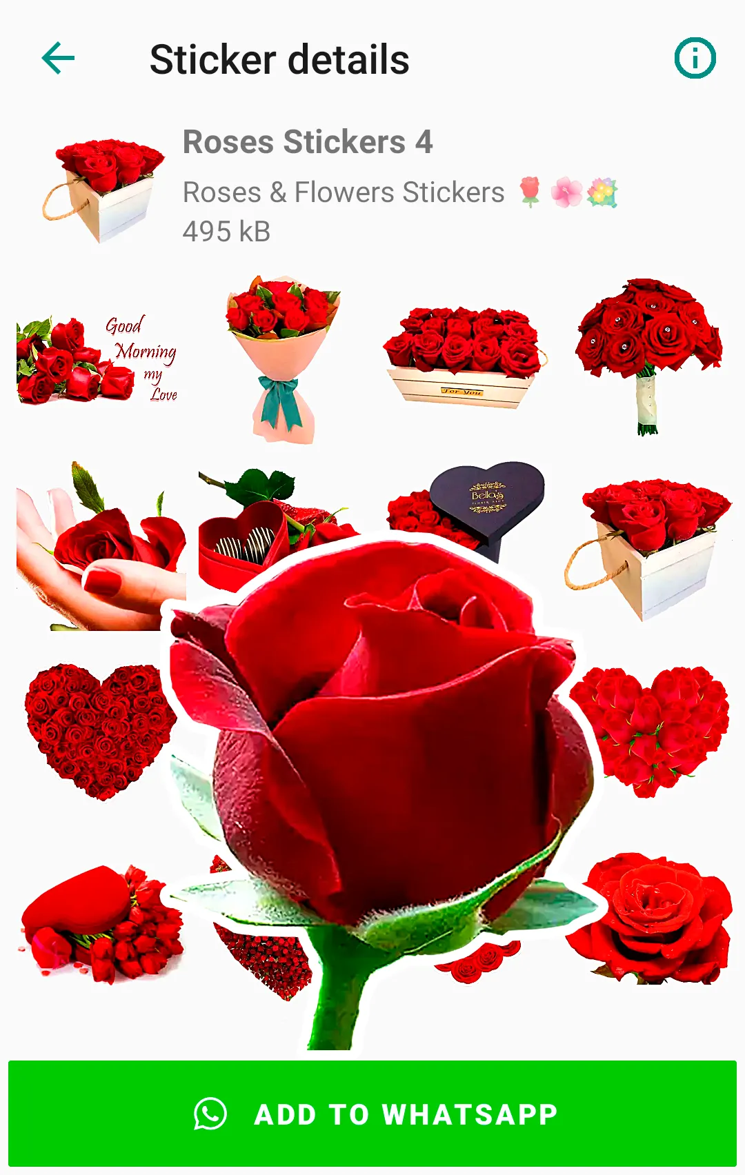 Roses Stickers for WhatsApp | Indus Appstore | Screenshot